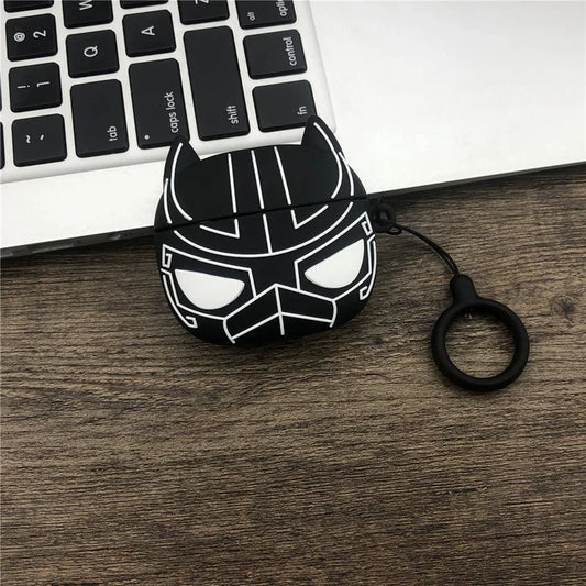 Black Panther Airpods Cover for Apple AirPods - Premium Silicone Case Cover