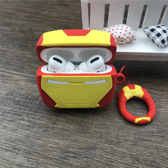 Ironman Airpods Cover for Apple AirPods - Premium Silicone Case