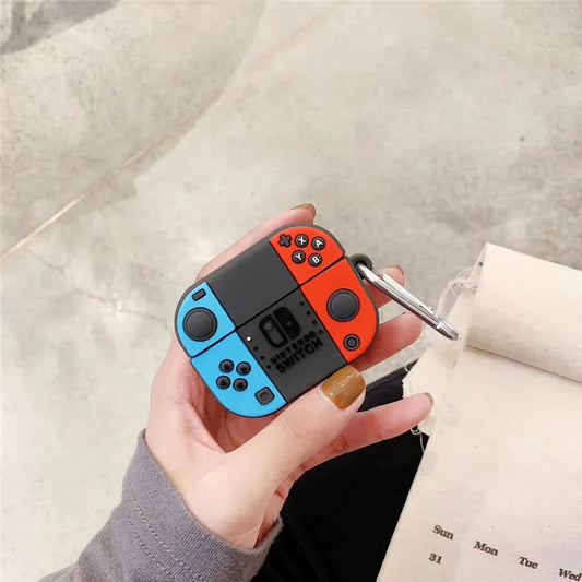 Nintendo Switch Case for Apple AirPods - Premium Silicone Case Cover