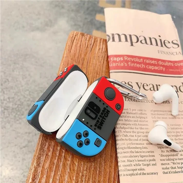 Nintendo Switch Case for Apple AirPods - Premium Silicone Case Cover