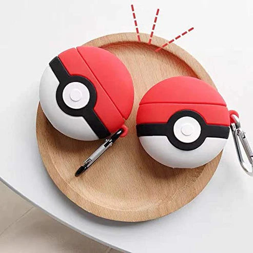 Pokemon Poke Ball Airpods Cover for Apple AirPods - Premium Silicone Case Cover