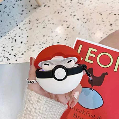 Pokemon Poke Ball Airpods Cover for Apple AirPods - Premium Silicone Case Cover