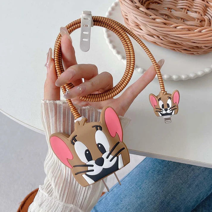 Iphone Charger Case Cover - Tom & Jerry (4 Piece Set)