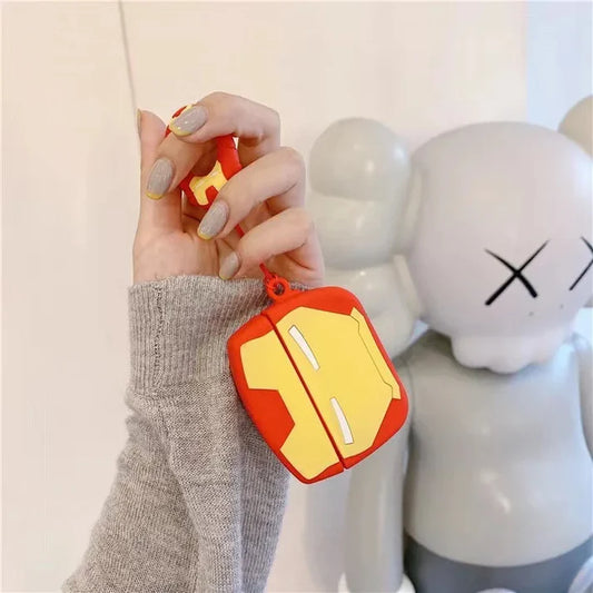 Ironman Airpods Cover for Apple AirPods - Premium Silicone Case
