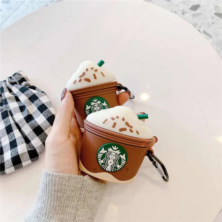 Starbucks Brown Frappuccino Airpods Cover for Apple AirPods - Premium Silicone Case Cover Starbucks Brown Frappuccino Airpods Cover for Apple AirPods - Premium Silicone Case Cover