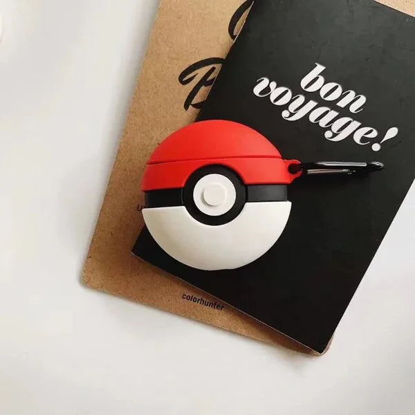 Pokemon Poke Ball Airpods Cover for Apple AirPods - Premium Silicone Case Cover