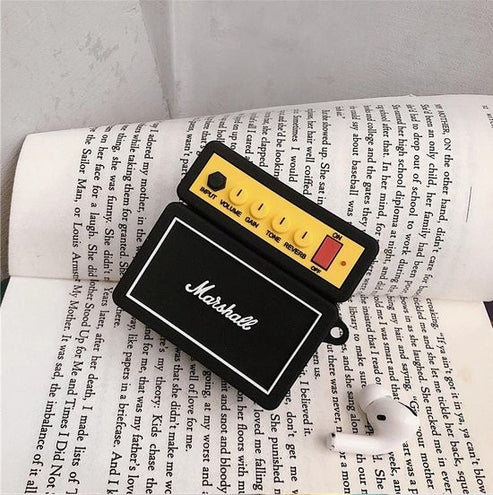 Marshall Speaker Airpods Case for Apple AirPods - Premium Silicone Case Cover