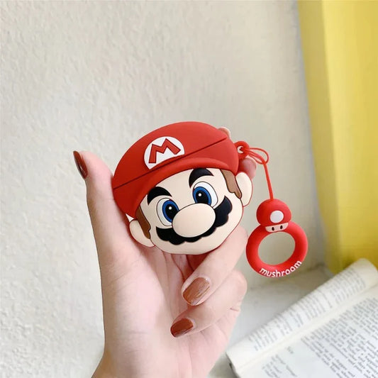 Super Mario Airpods Cover for Apple AirPods - Premium Silicone Case Cover