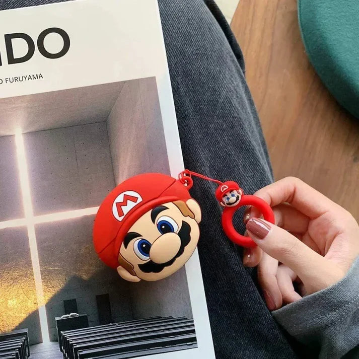 Super Mario Airpods Cover for Apple AirPods - Premium Silicone Case Cover