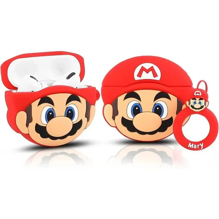 Super Mario Airpods Cover for Apple AirPods - Premium Silicone Case Cover