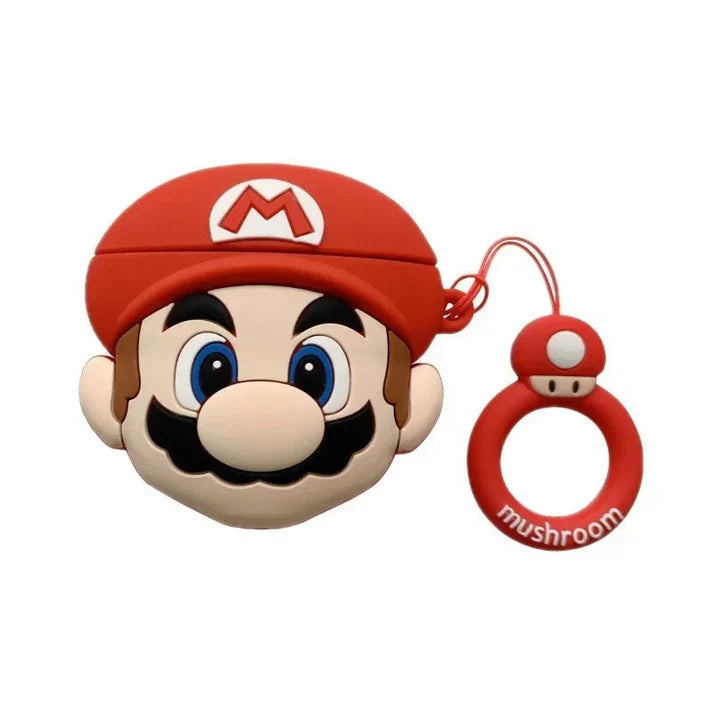 Super Mario Airpods Cover for Apple AirPods - Premium Silicone Case Cover