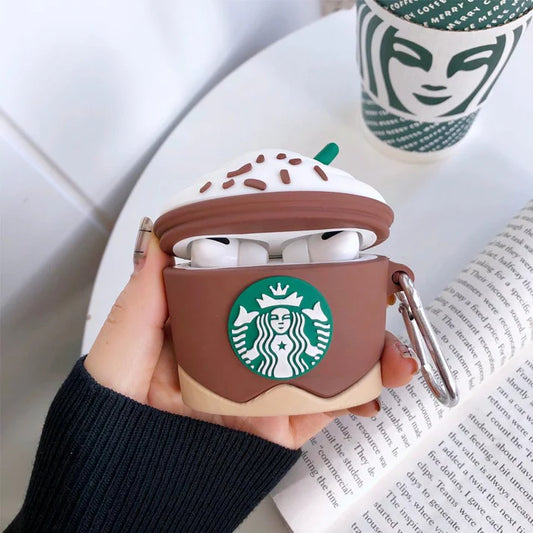 Starbucks Brown Frappuccino Airpods Cover for Apple AirPods - Premium Silicone Case Cover Starbucks Brown Frappuccino Airpods Cover for Apple AirPods - Premium Silicone Case Cover