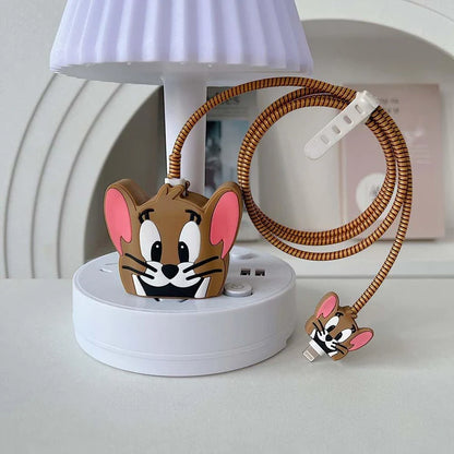 Iphone Charger Case Cover - Tom & Jerry (4 Piece Set)