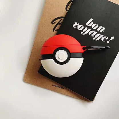 Pokemon Poke Ball Airpods Cover for Apple AirPods - Premium Silicone Case Cover